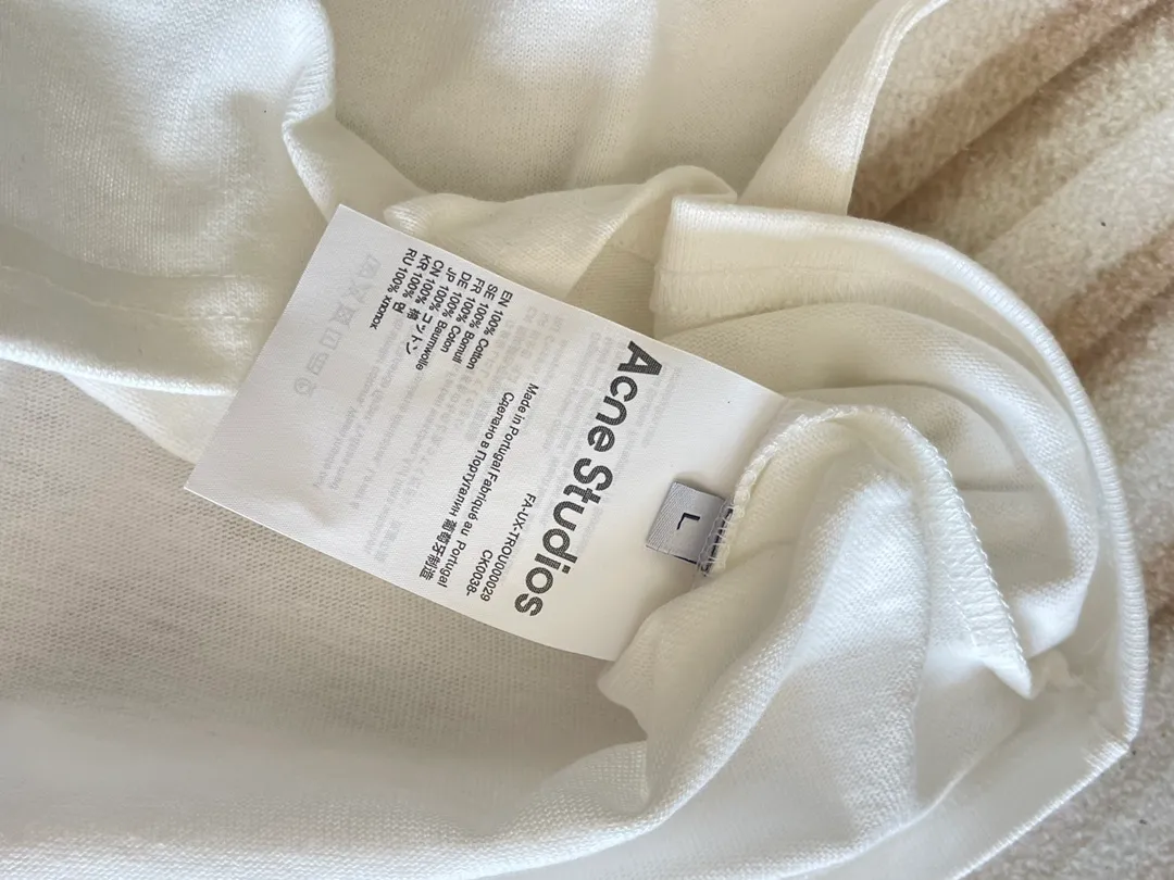 ACNE Studio 24SS Size：S/M/L 32 G YB White ±0.02mm ACNE “ ”